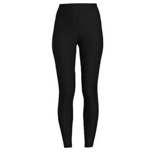 Black Full-Length Leggings with Elastic Waistband